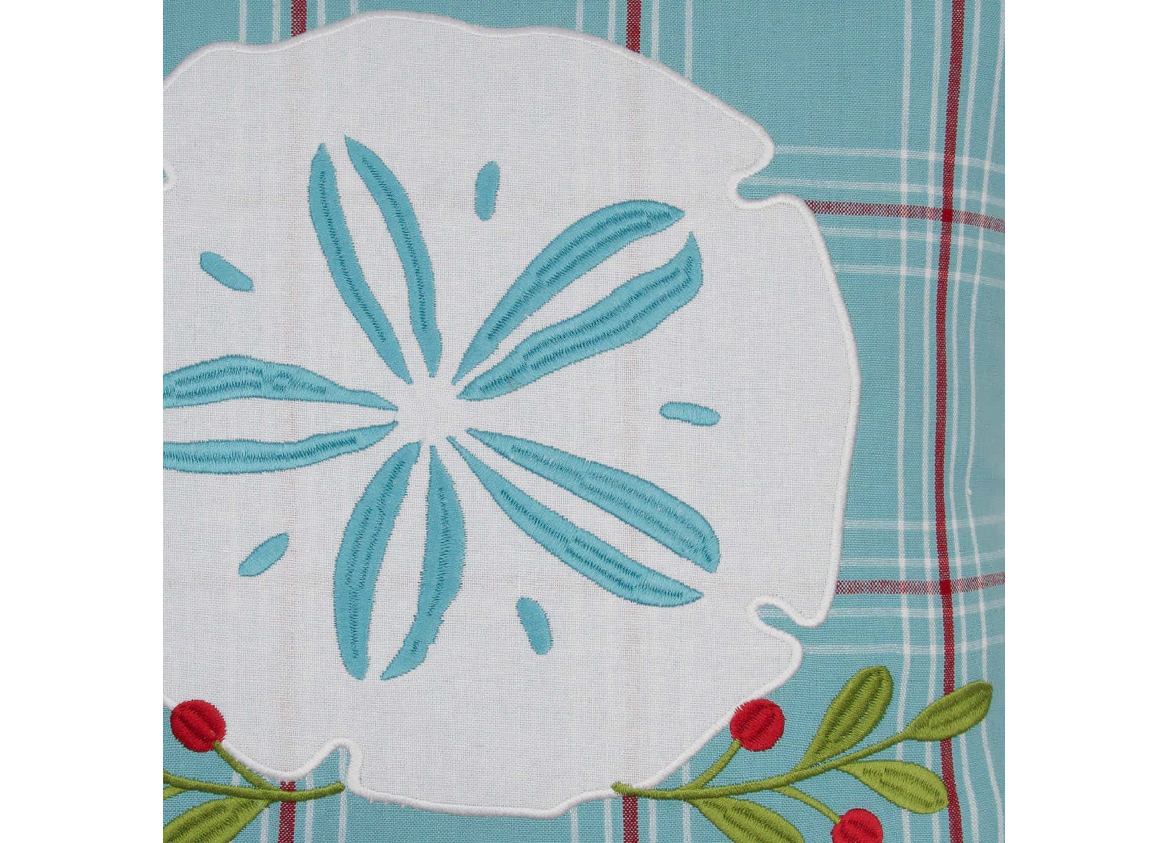 Plaid Sand Dollar Pillow