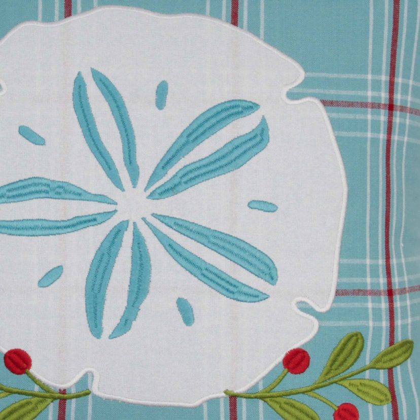Plaid Sand Dollar Pillow