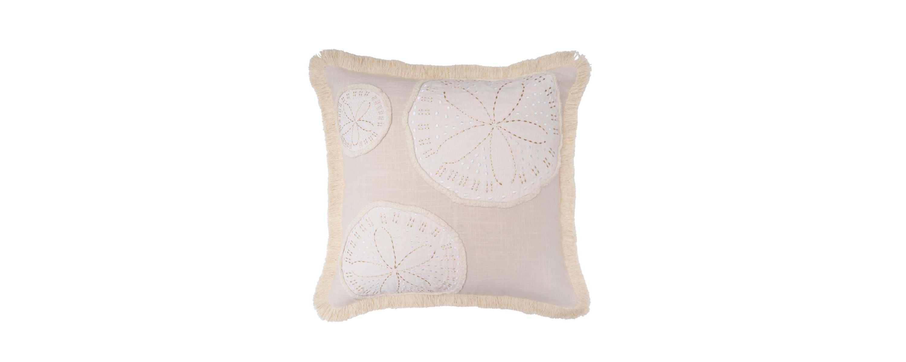 18" x 18" Gold Coast Sand Dollars Throw Pillow