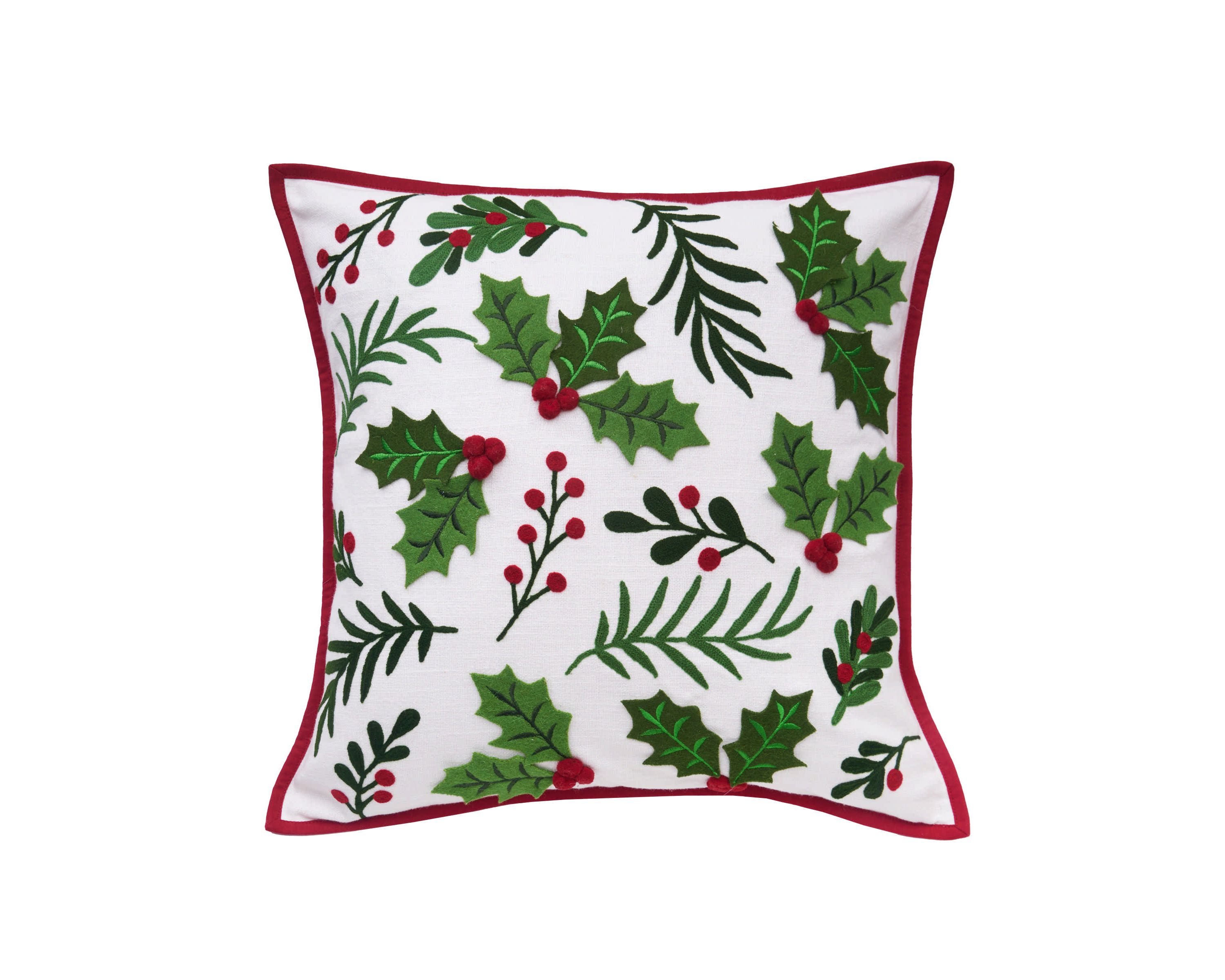 Holly Spring Berry Pillow
