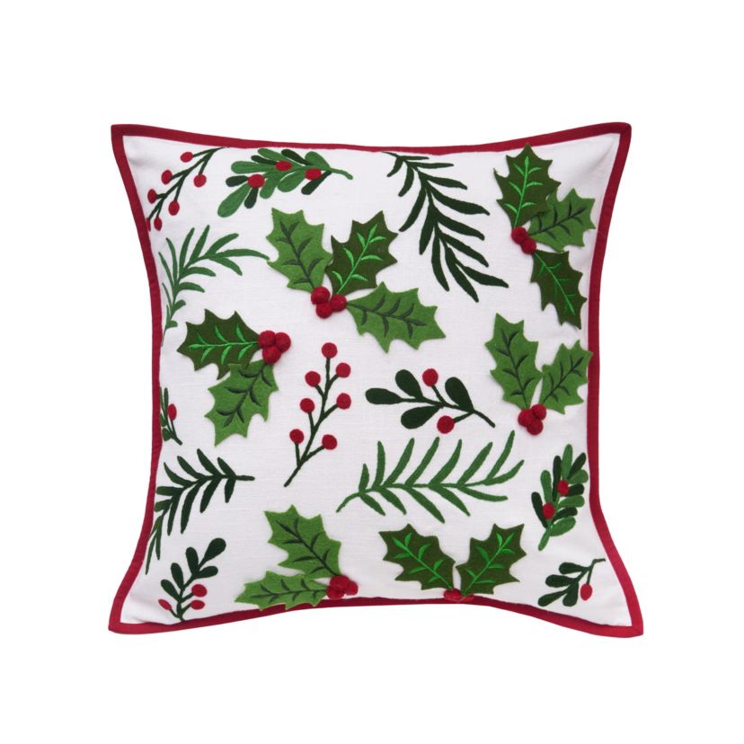 Holly Spring Berry Pillow