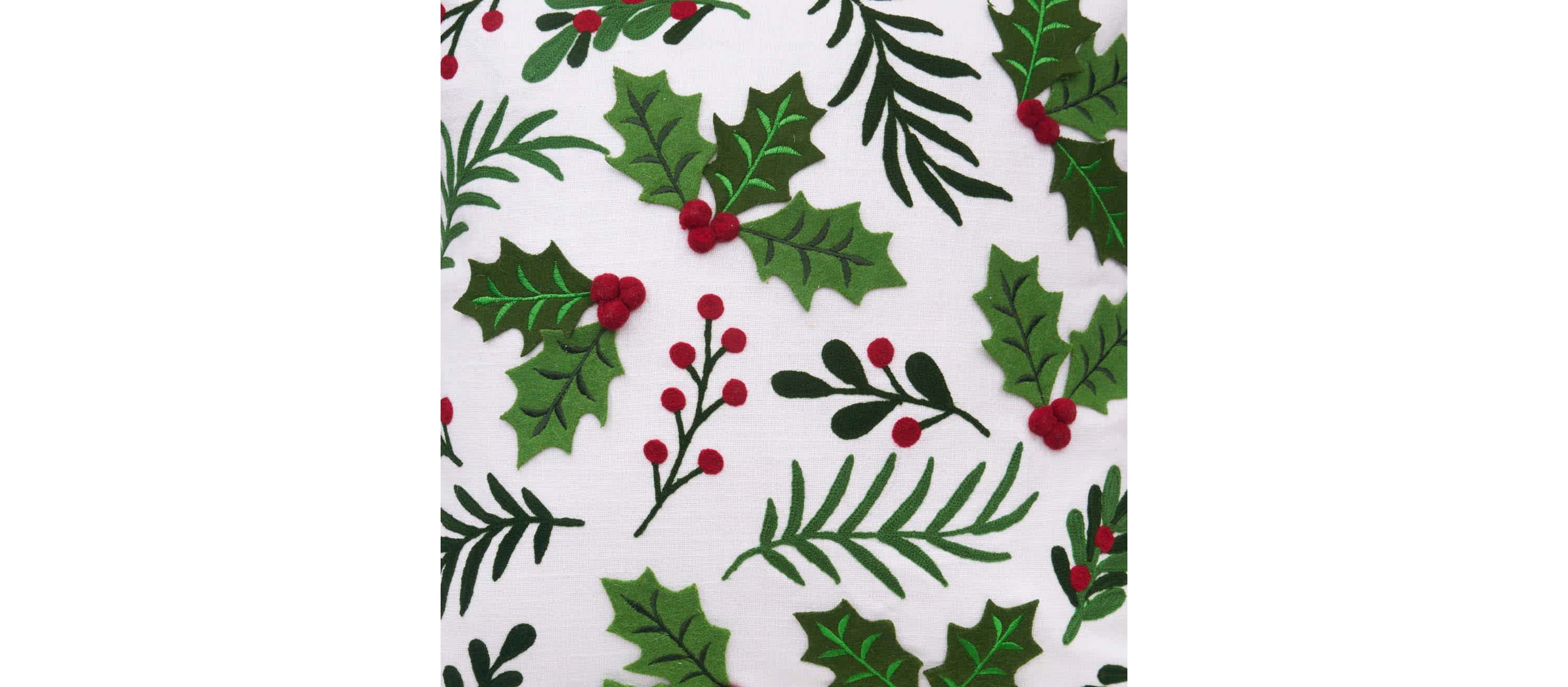 Holly Spring Berry Pillow