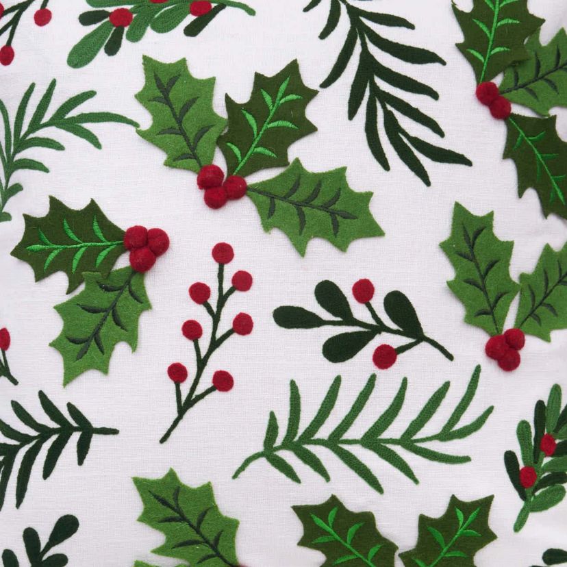 Holly Spring Berry Pillow