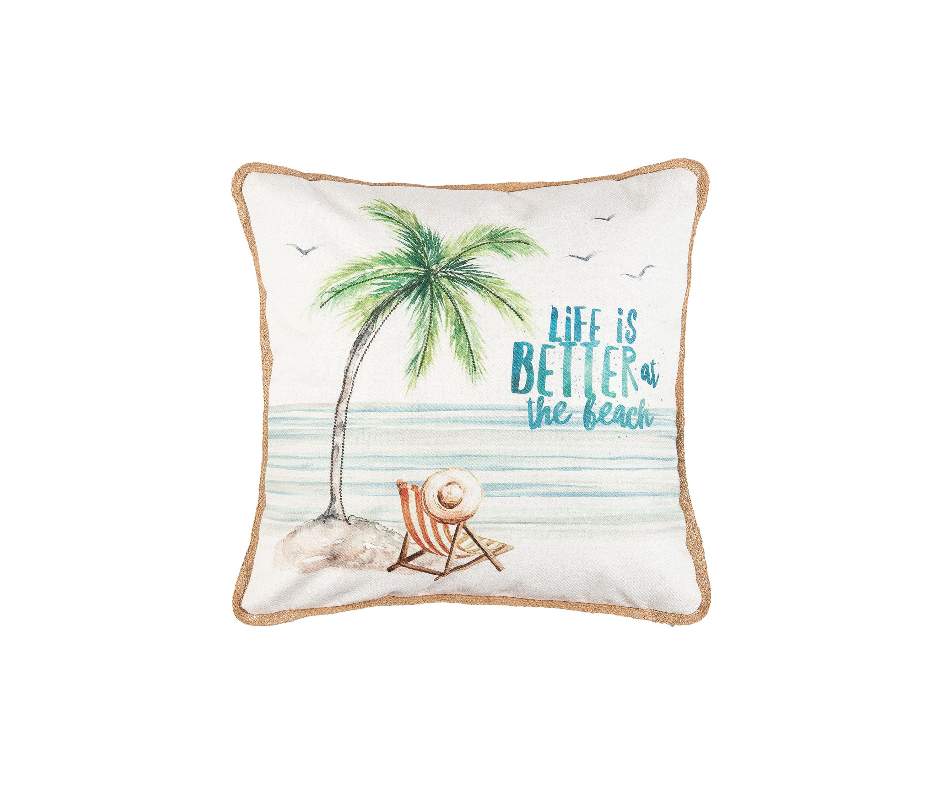 Beach Palm Tree Pillow