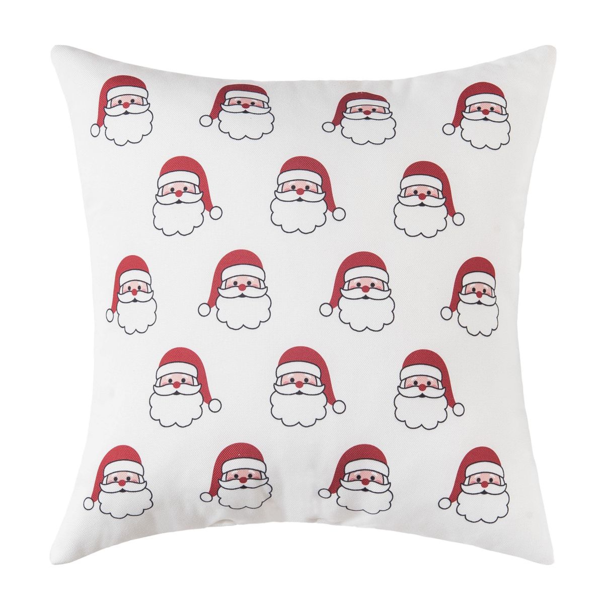 Santa Season Indoor/Outdoor Christmas Throw Pillow 18" x 18"