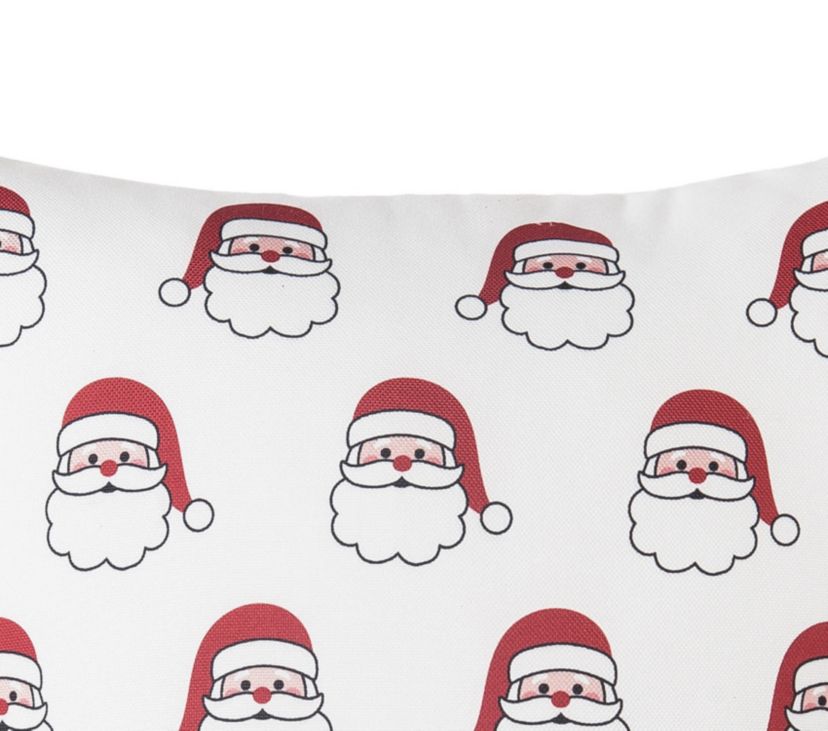 Santa Season Indoor/Outdoor Christmas Throw Pillow 18" x 18"