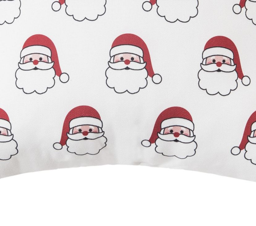 Santa Season Indoor/Outdoor Christmas Throw Pillow 18" x 18"