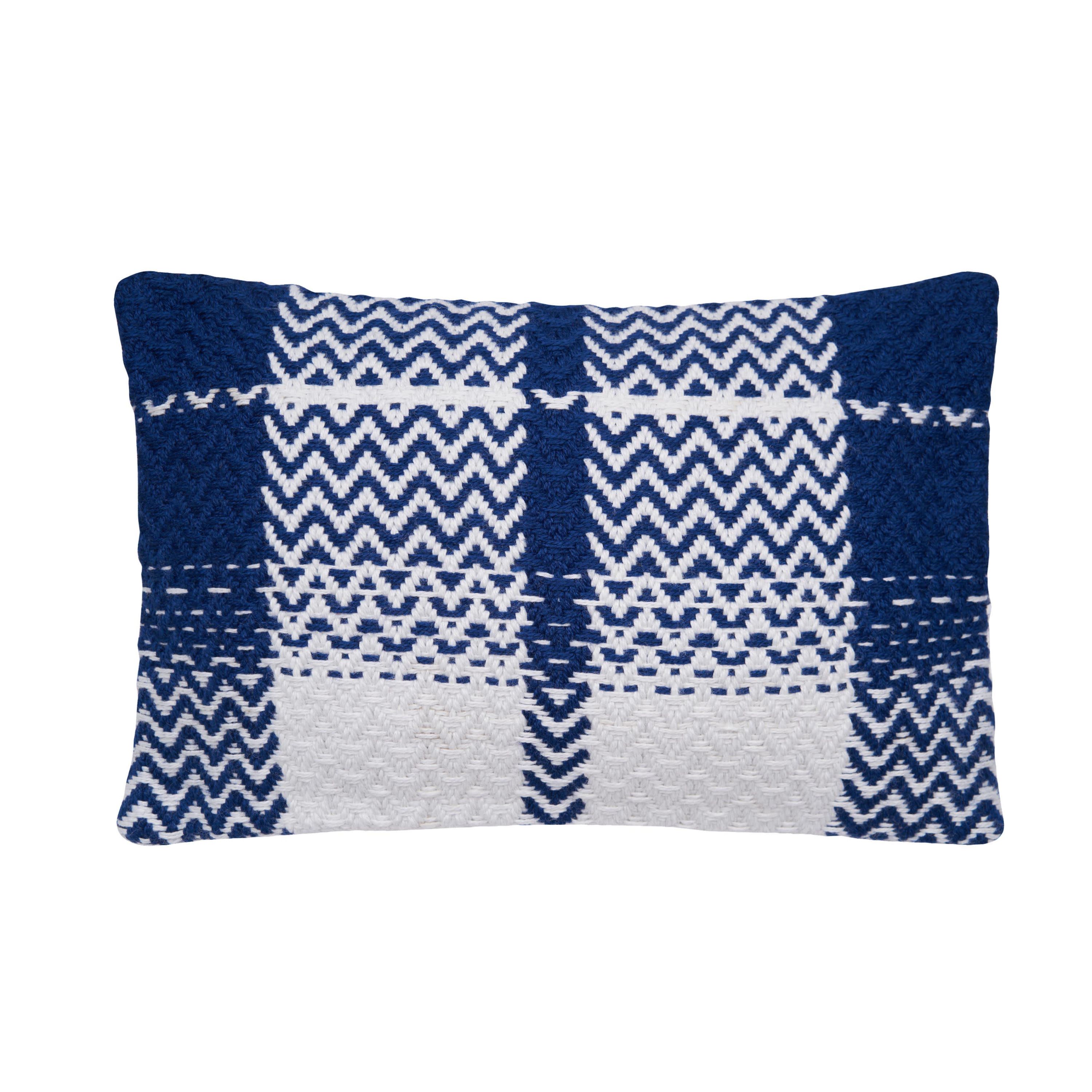 Slim Wave Outdoor Throw Pillow