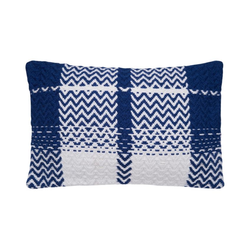 Slim Wave Outdoor Throw Pillow