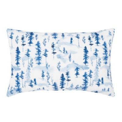 C&F Home Winter Forest Indoor/Outdoor Christmas Throw Pillow 13" x 20", Blue