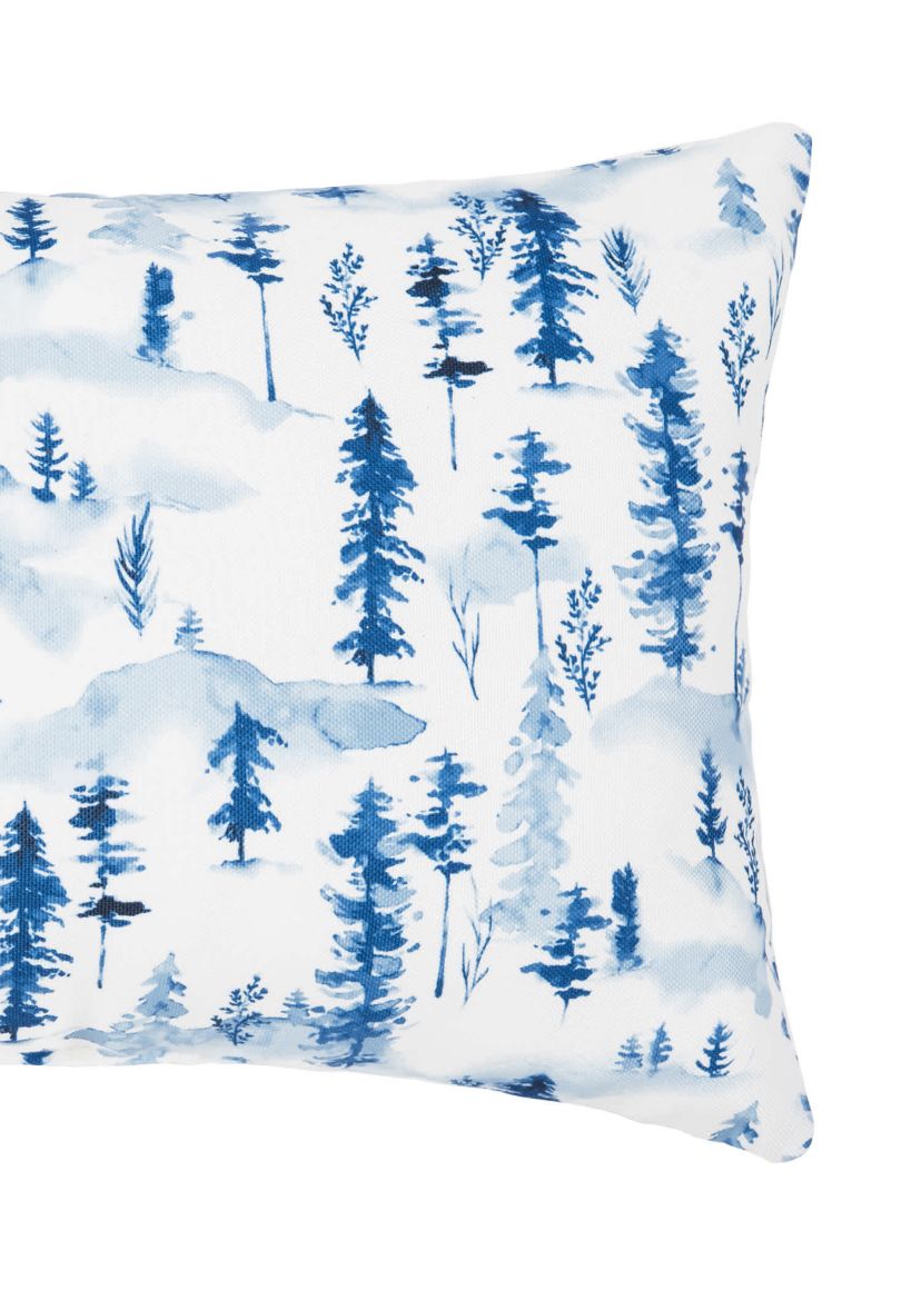 Winter Forest Indoor/Outdoor Christmas Throw Pillow 13" x 20"