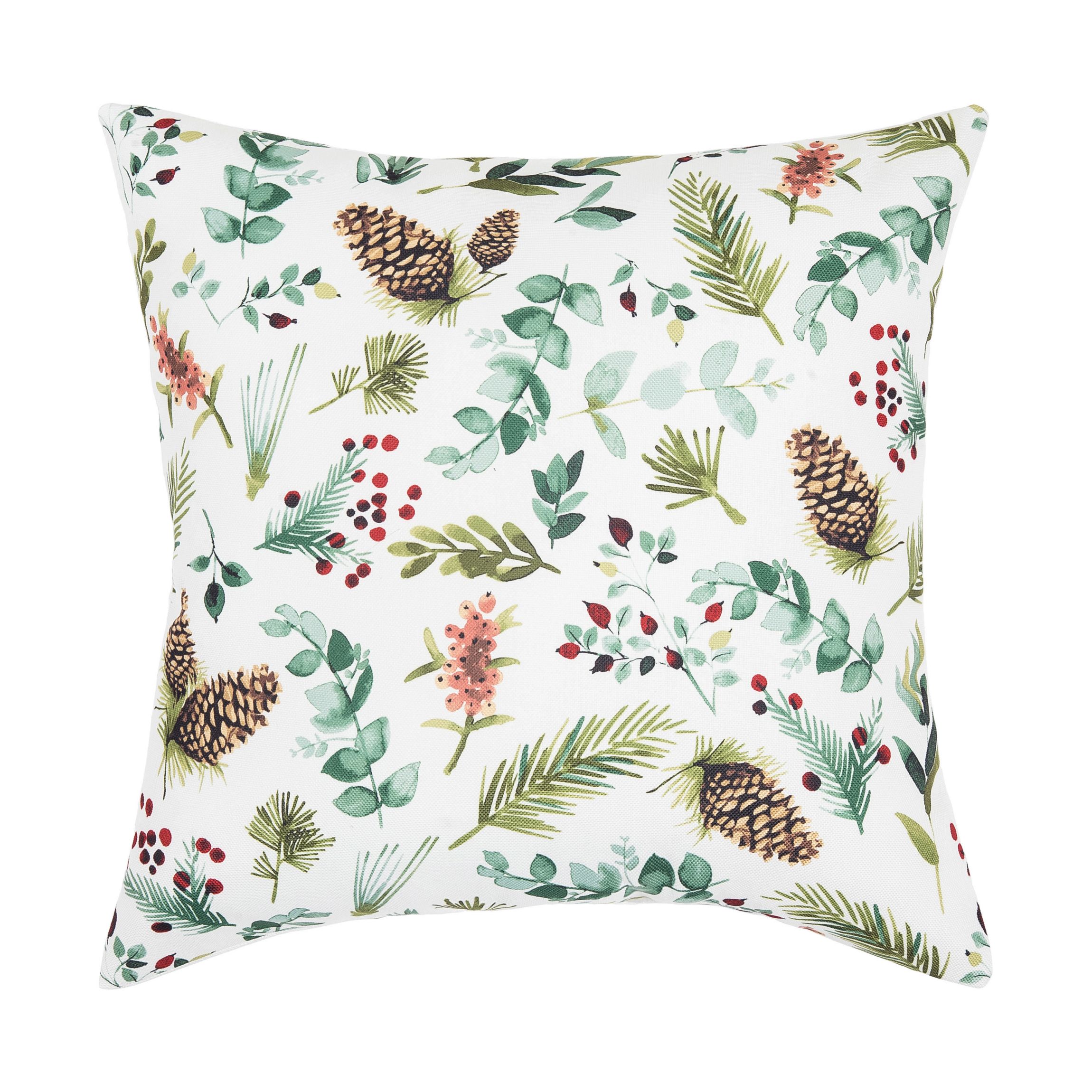 Jovie Pinecone Indoor/Outdoor Christmas Throw Pillow 18" x 18"