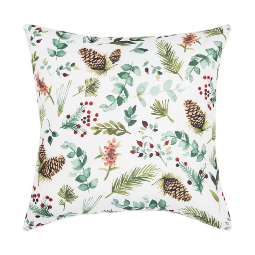 Jovie Pinecone Indoor/Outdoor Christmas Throw Pillow 18" x 18"