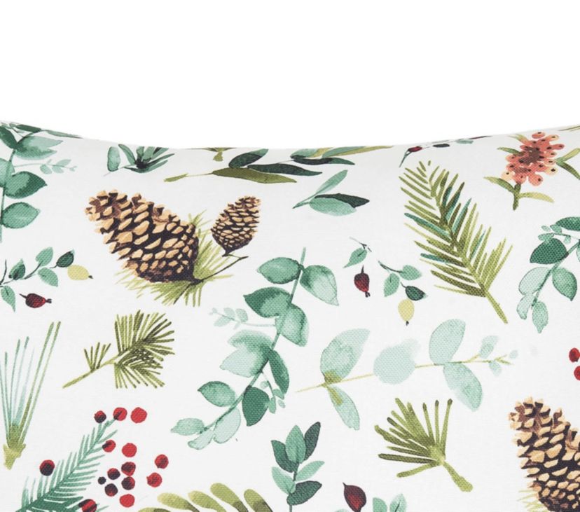 Jovie Pinecone Indoor/Outdoor Christmas Throw Pillow 18" x 18"