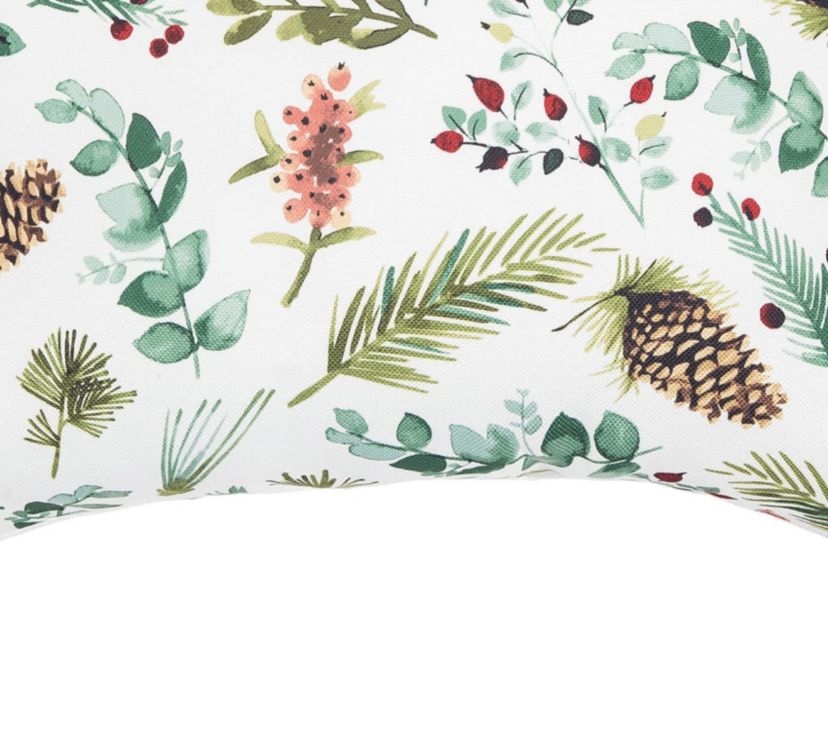 Jovie Pinecone Indoor/Outdoor Christmas Throw Pillow 18" x 18"