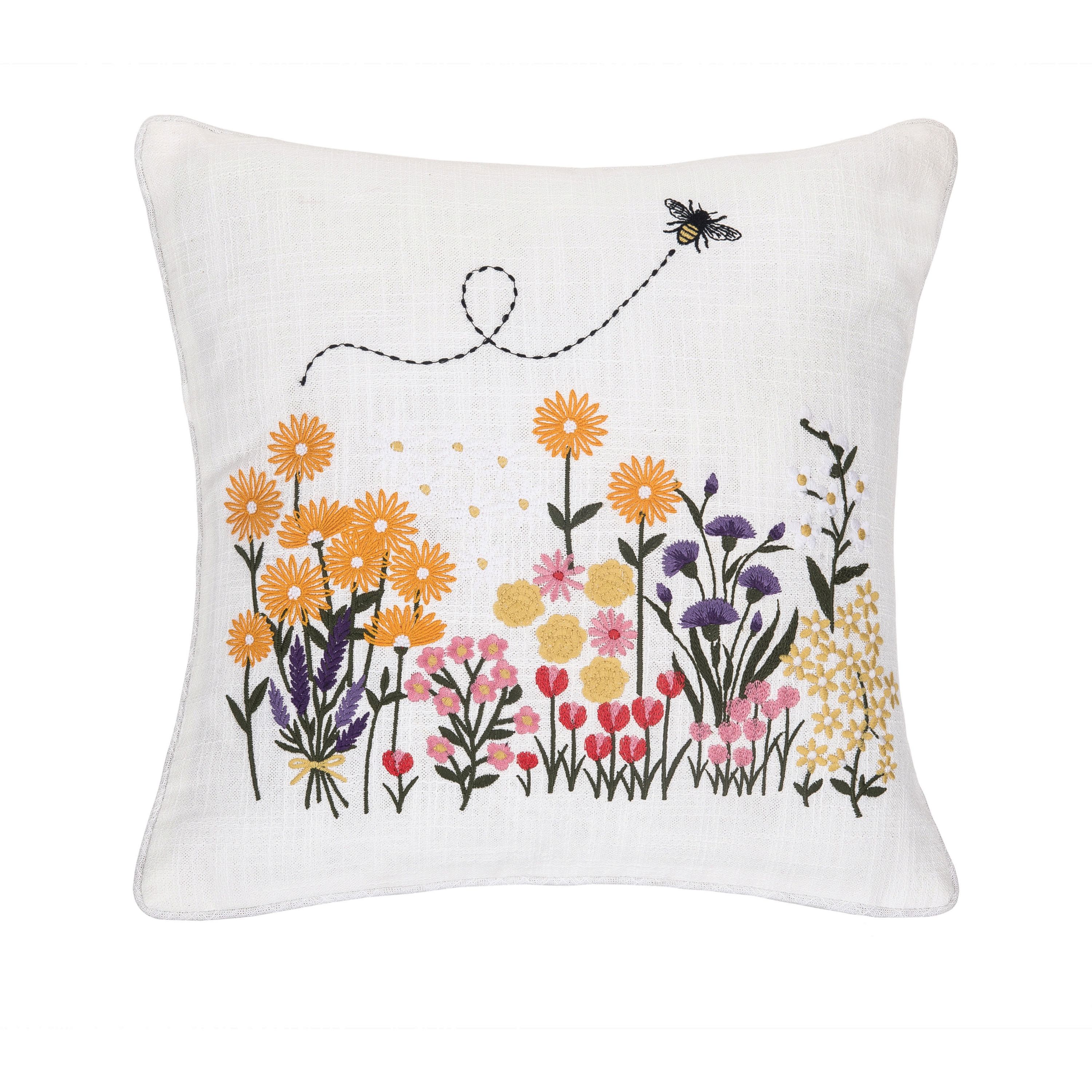 Bumble Bee Garden Pillow
