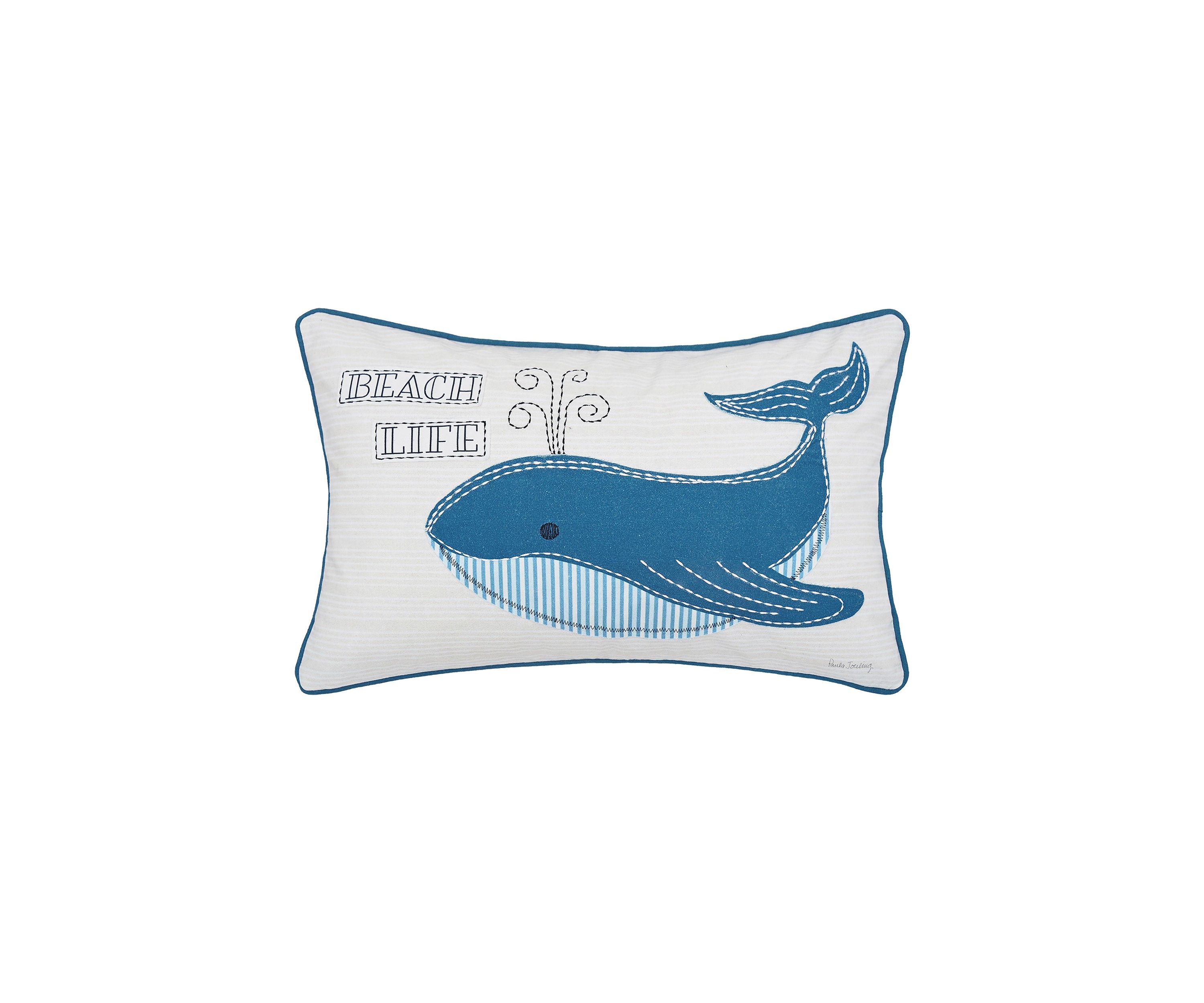 Whale Beach Life Pillow