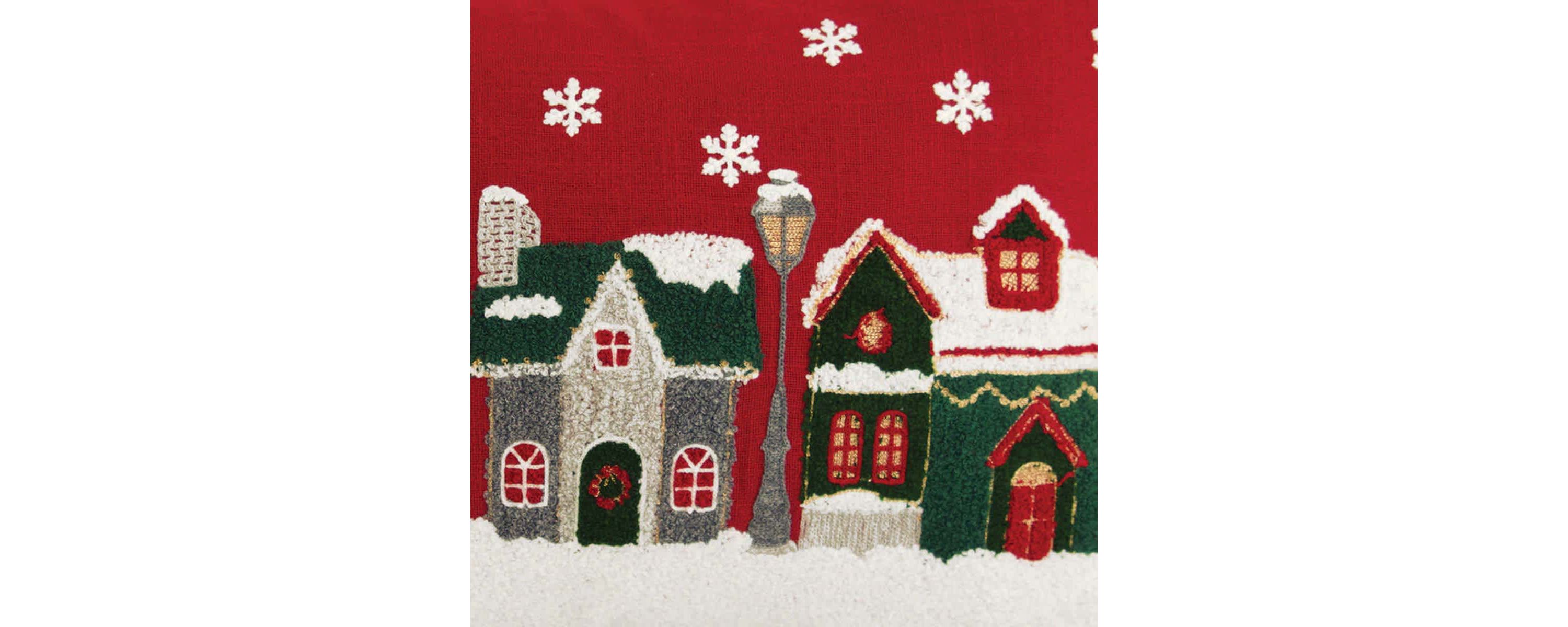 Christmas Village Pillow