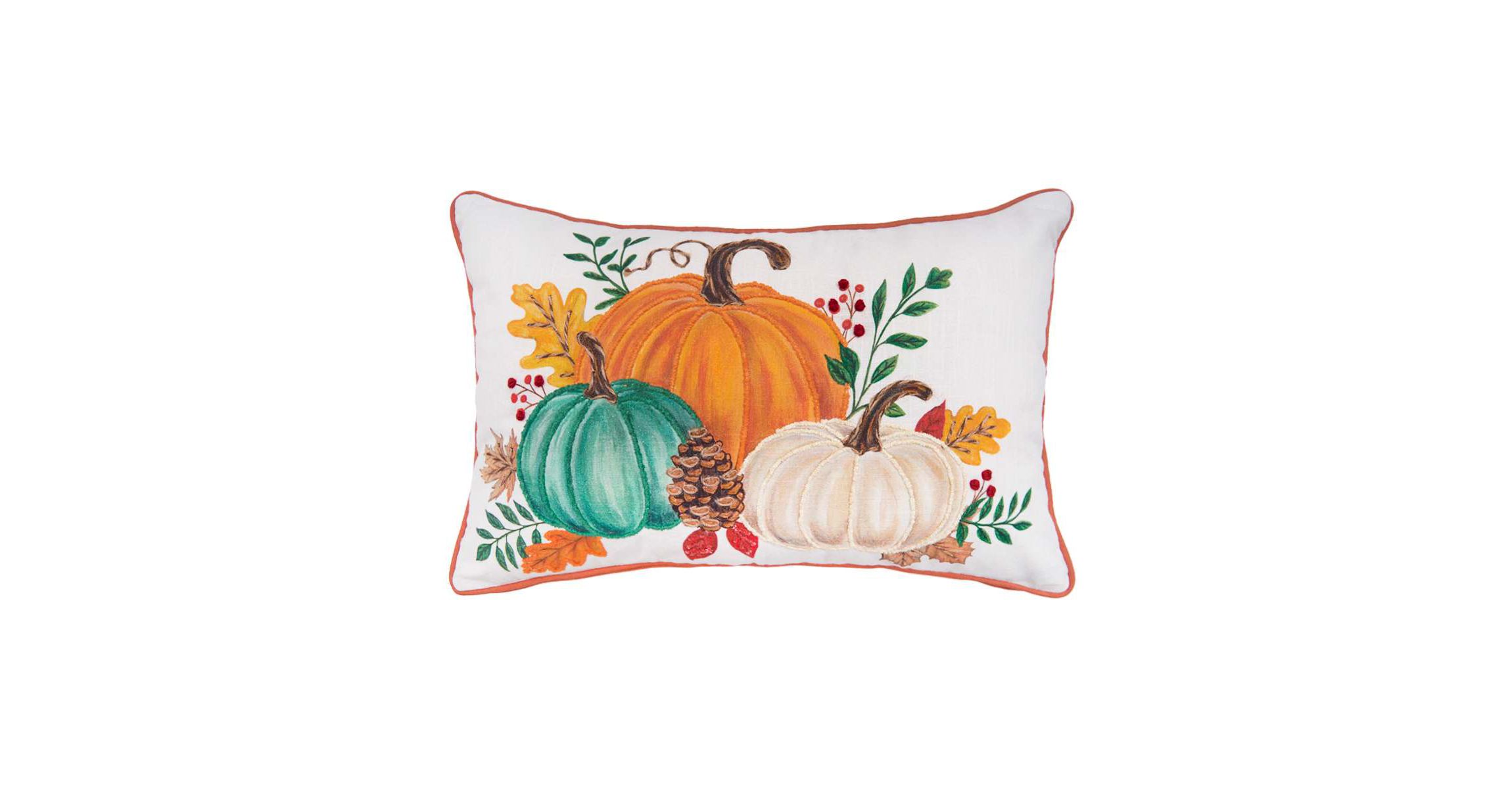 22" x 14" Harvest Pumpkins Throw Pillow