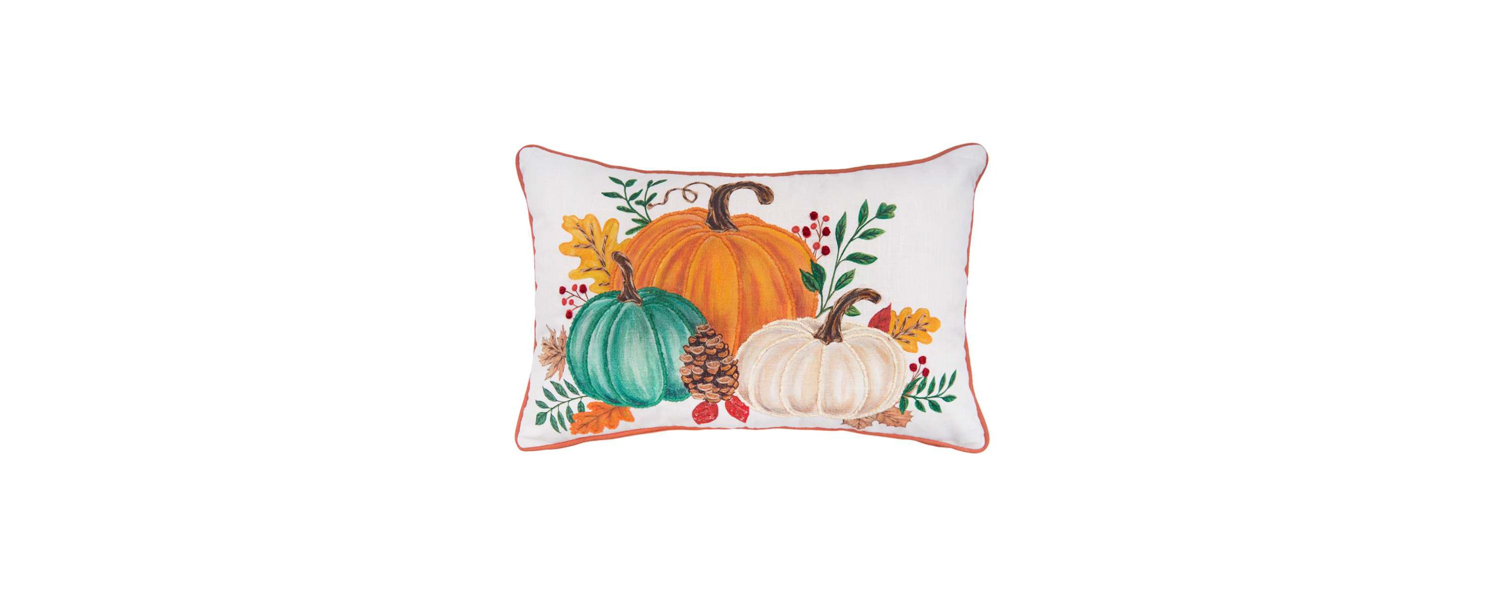 22" x 14" Harvest Pumpkins Throw Pillow