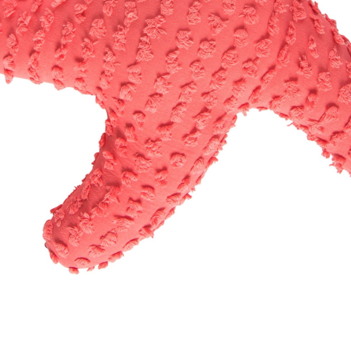 25" Coral Starfish Shaped Throw Pillow