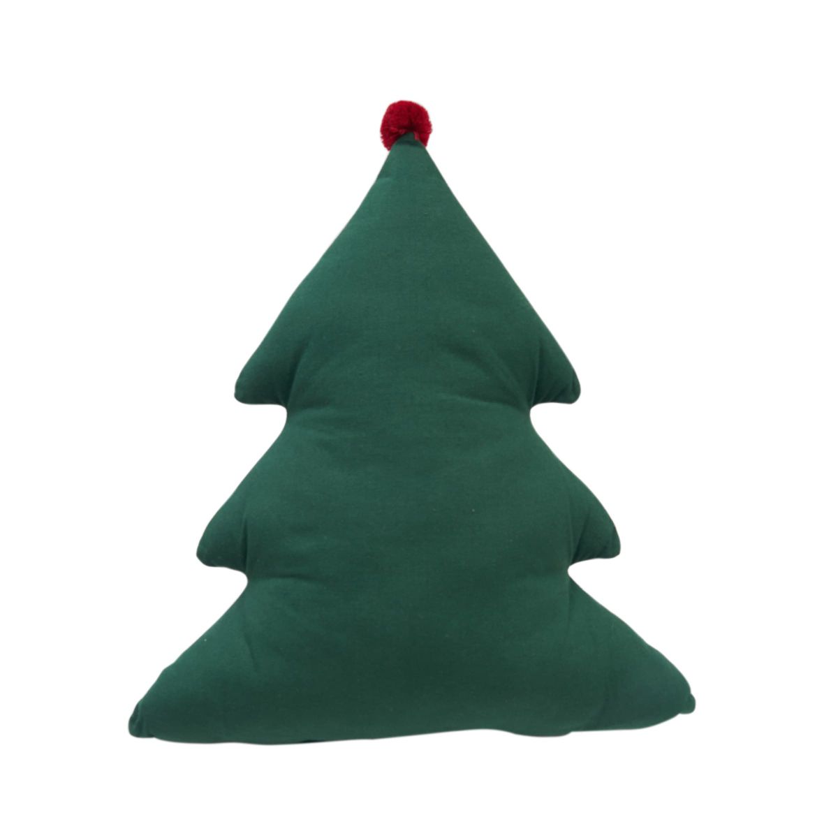 Holly Christmas Tree Shaped Pillow