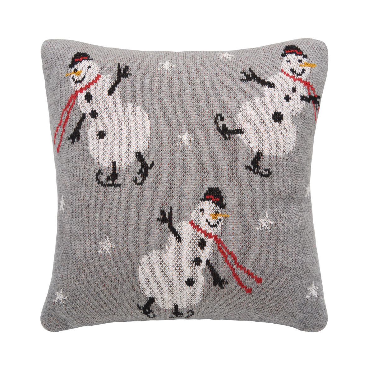 Snowman Christmas Throw Pillow 12" x 12"