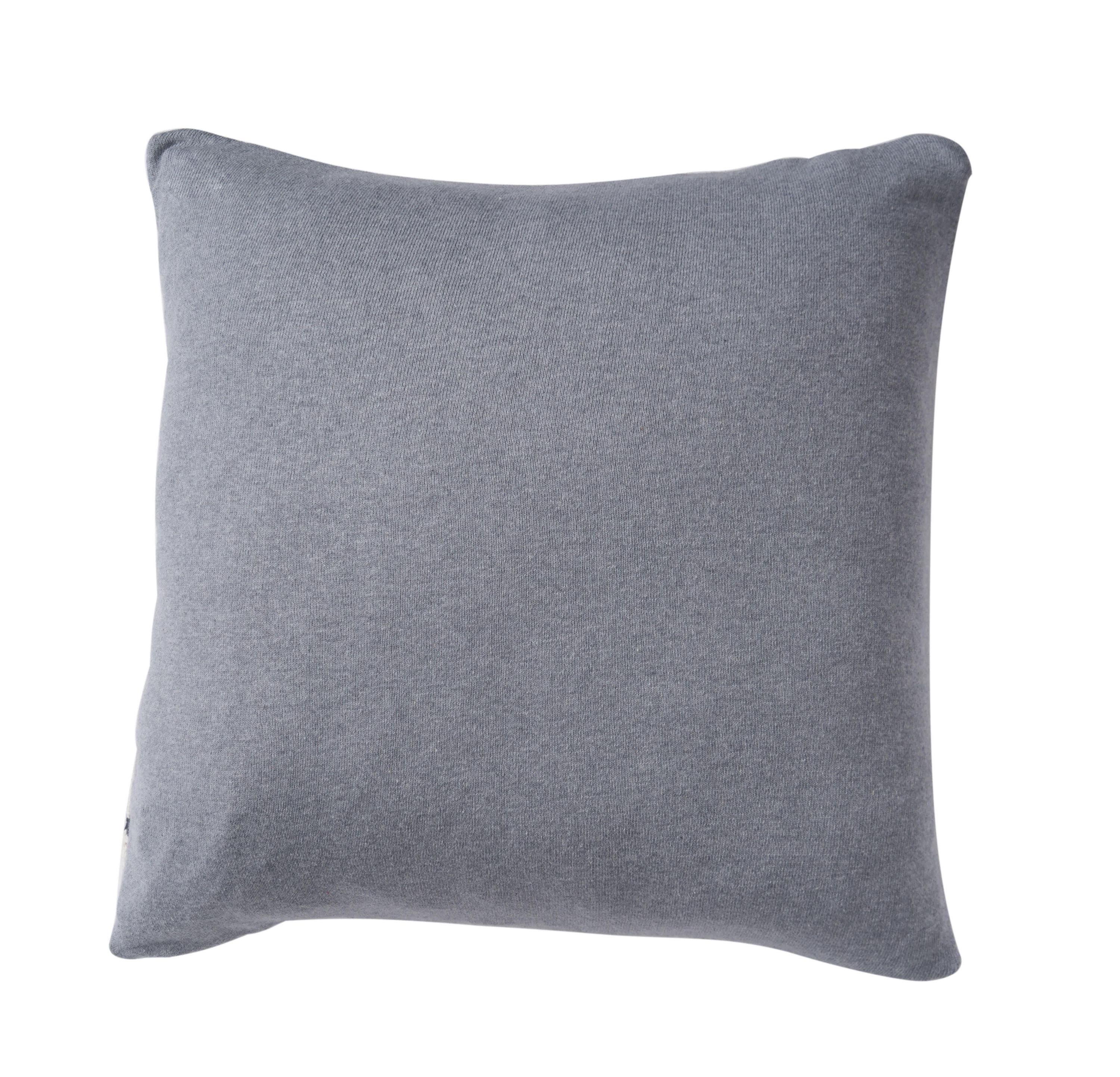 Leaping Deer Knitted Christmas Throw Pillow 20" x 20"