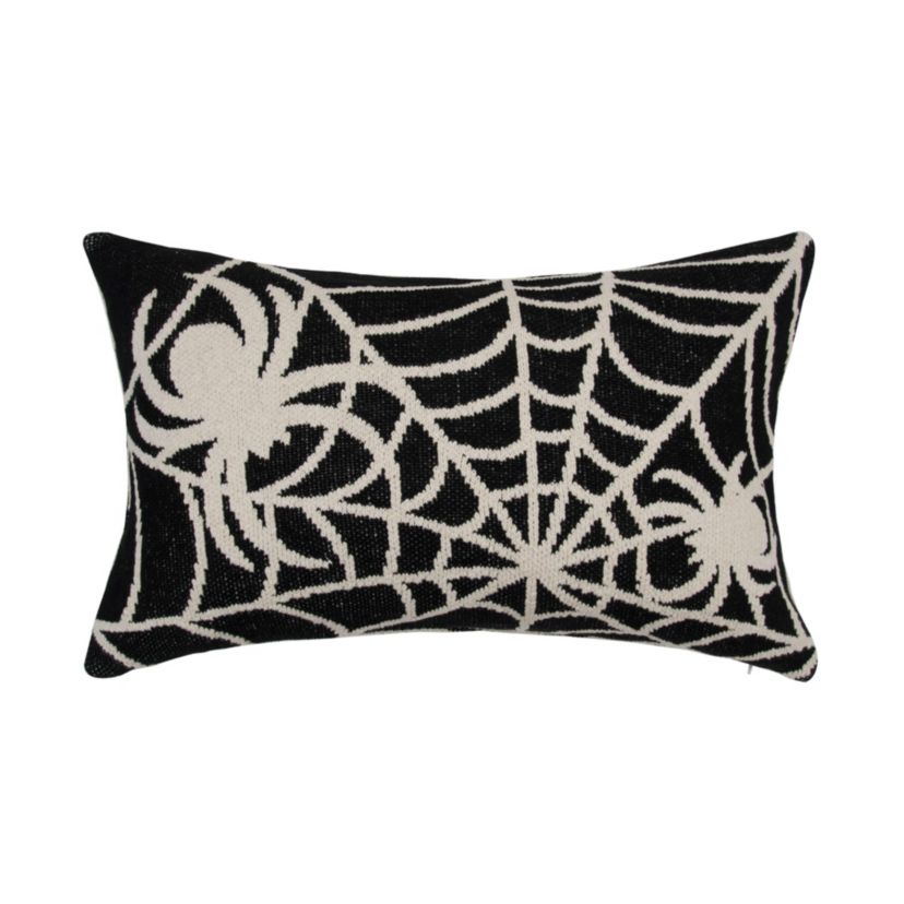 Halloween Spider Web Halloween Throw Pillow 16" x 24"