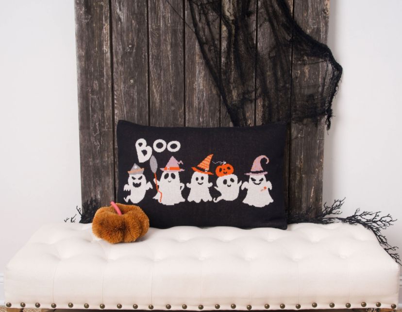 Boo Halloween Throw Pillow 16" x 24"
