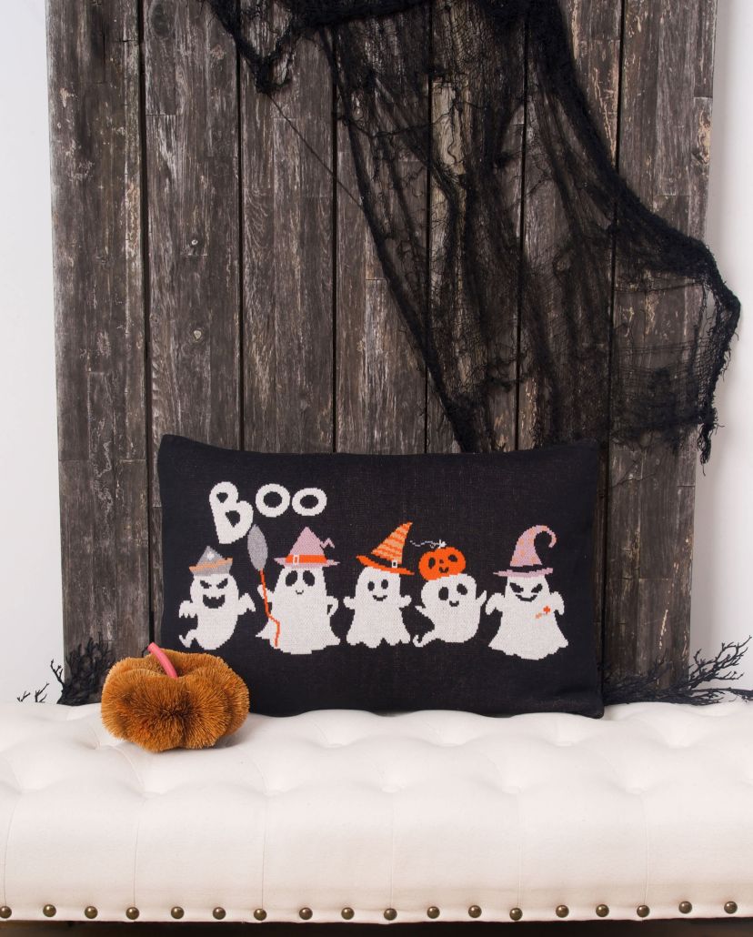 Boo Halloween Throw Pillow 16" x 24"