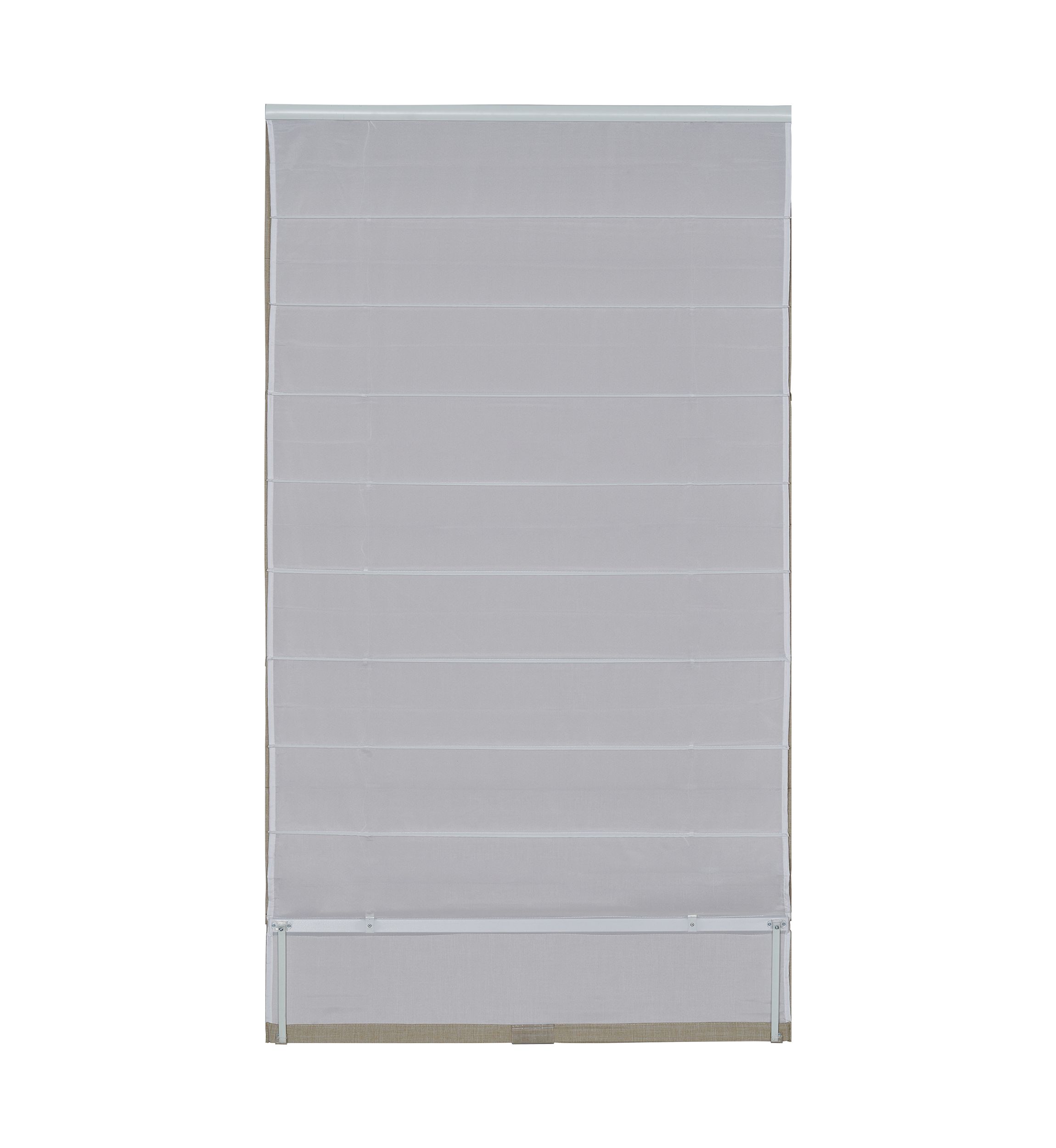 Cordless Light Filtering Fabric Roman Shade