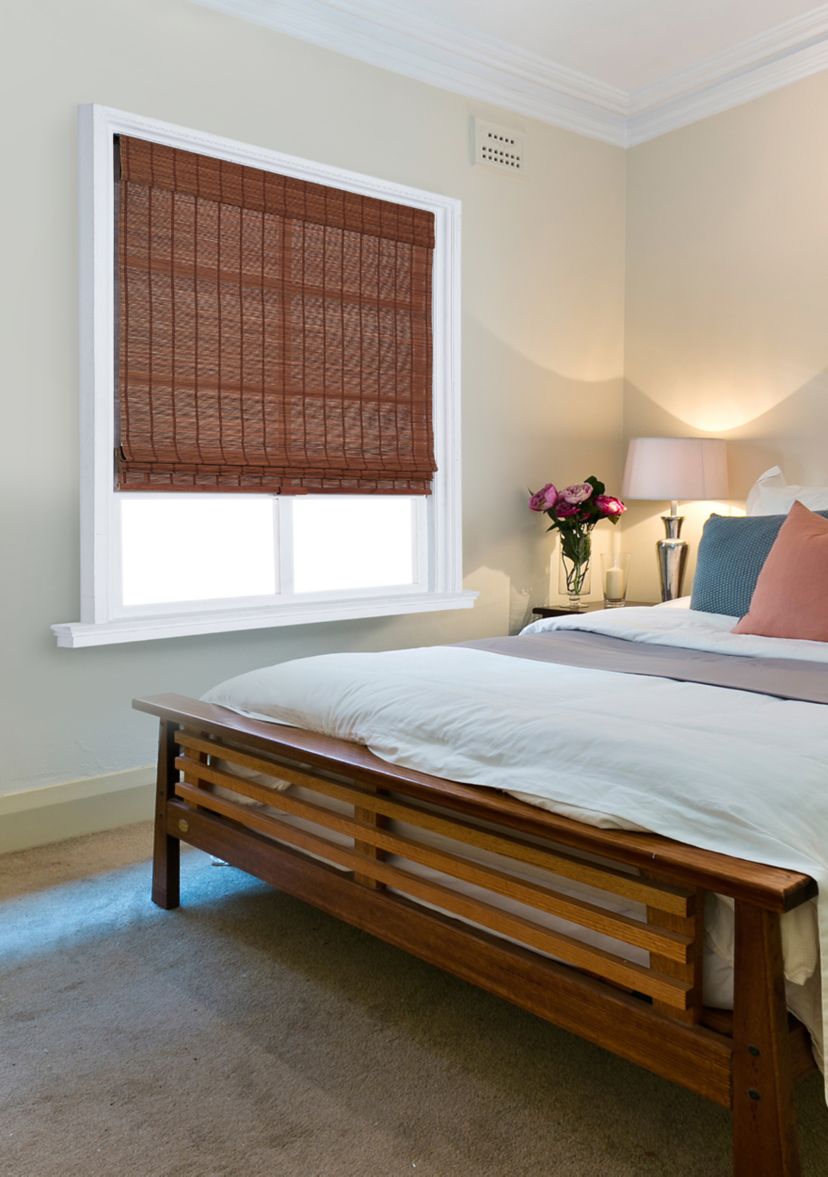 Cordless Bamboo Roman Shade - Size 72 in x 23 in