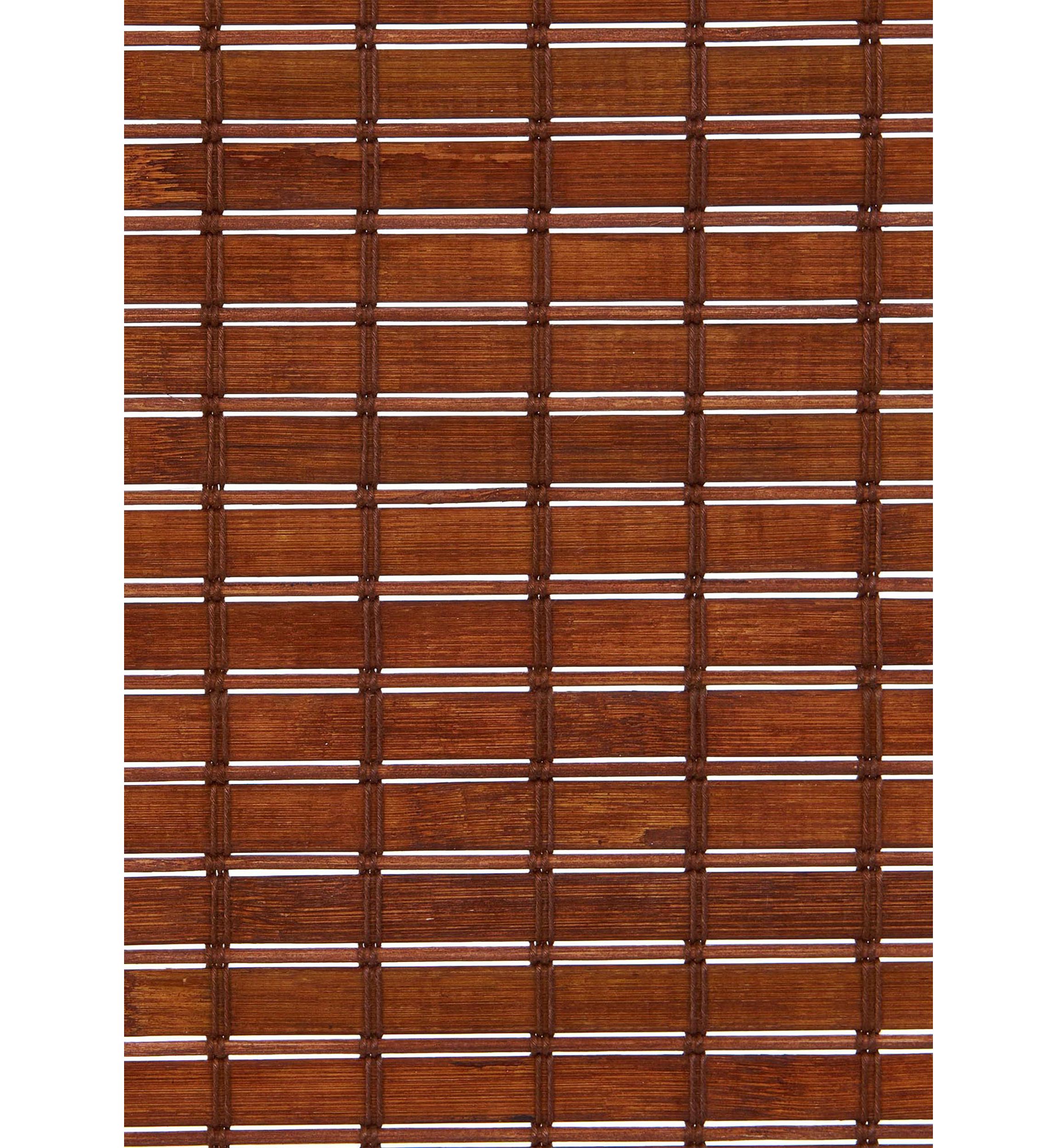 Cordless Bamboo Roman Shade In Pecan