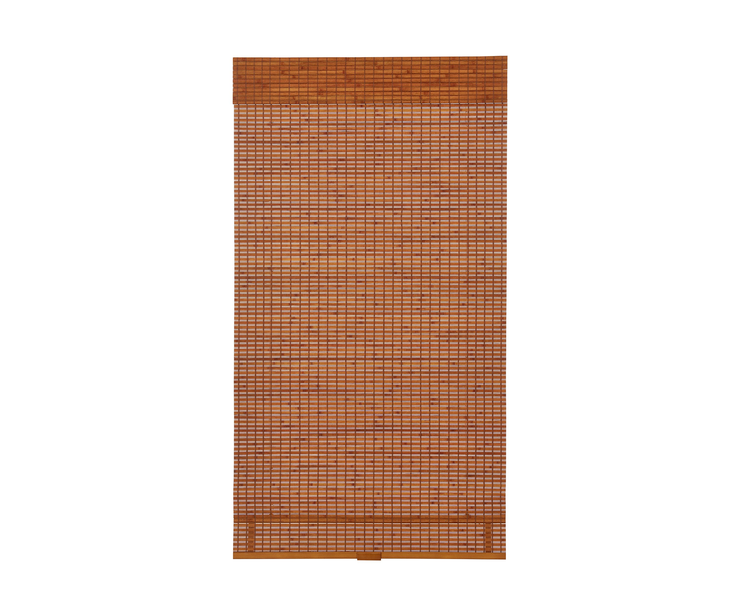 Cordless Bamboo Roman Shade In Oak