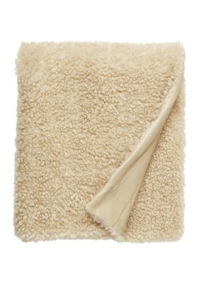 Teddy Faux Fur Taupe Throw Blanket
