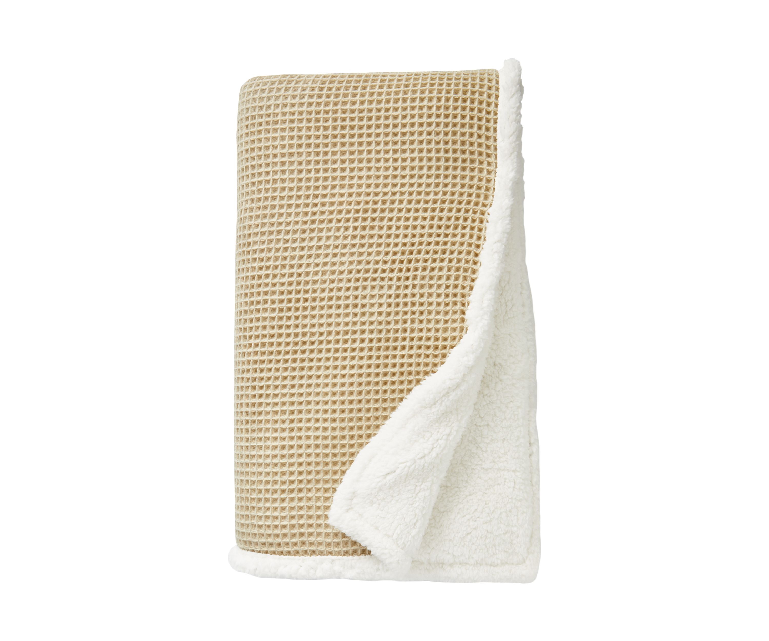 Waffle Weave Berber Throw Blanket
