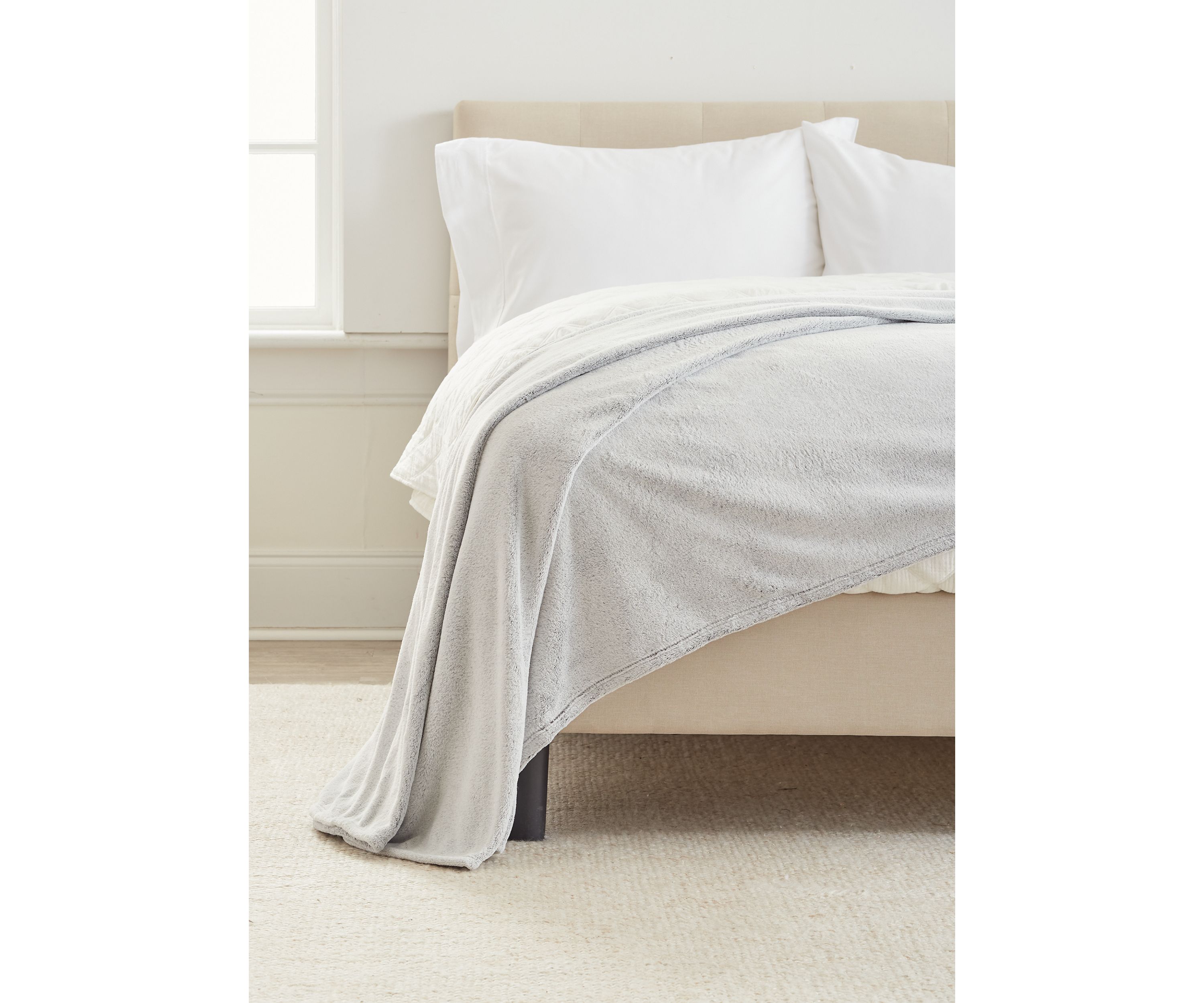 Heather Faux Fur Blanket