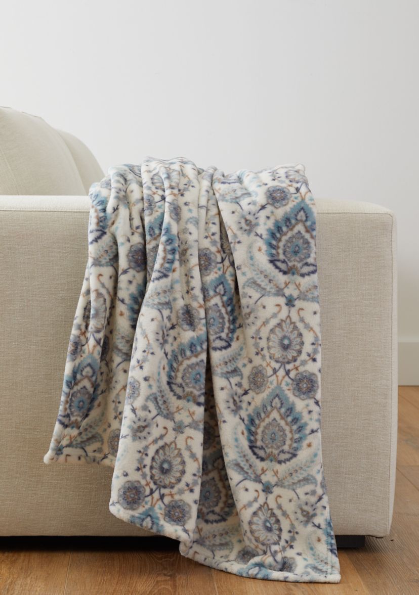 Patterned Lux Velvet Throw Blanket