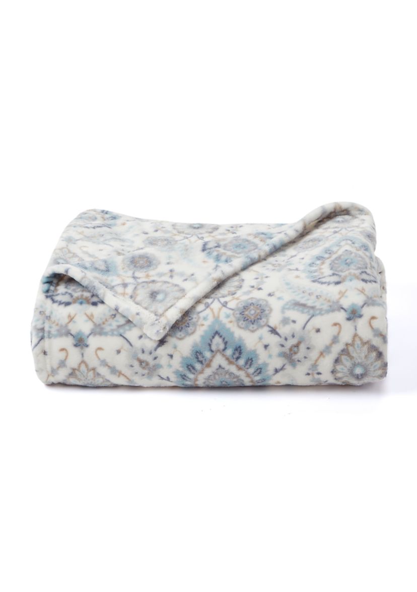 Patterned Lux Velvet Throw Blanket