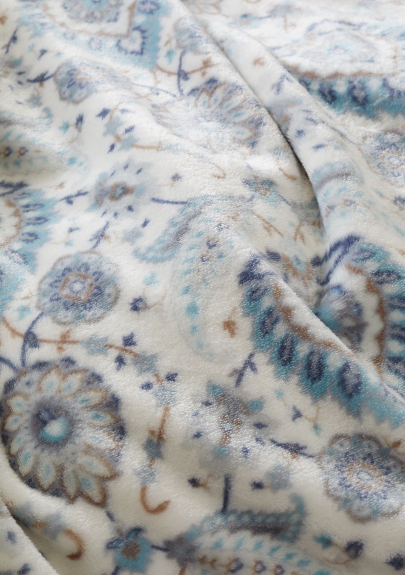 Patterned Lux Velvet Throw Blanket
