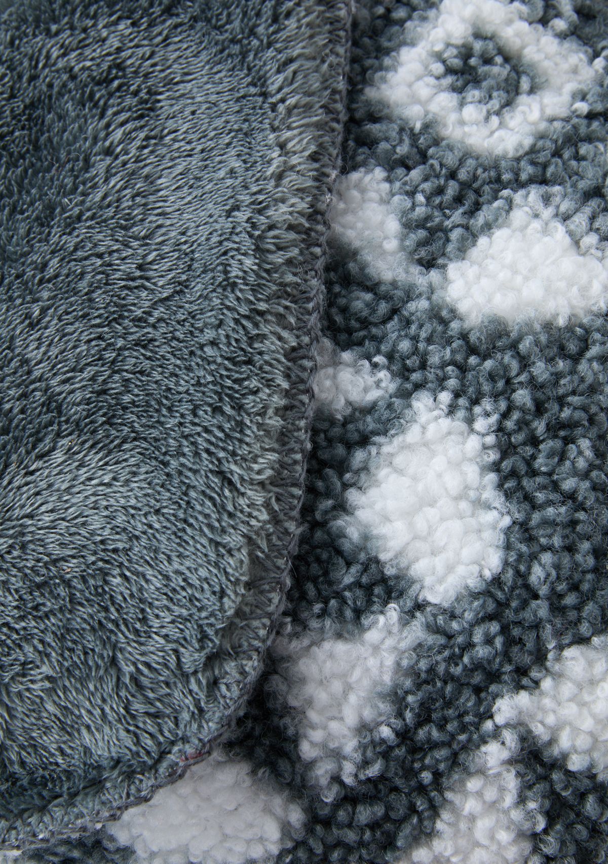 Herringbone Faux Fur Berber Throw Blanket