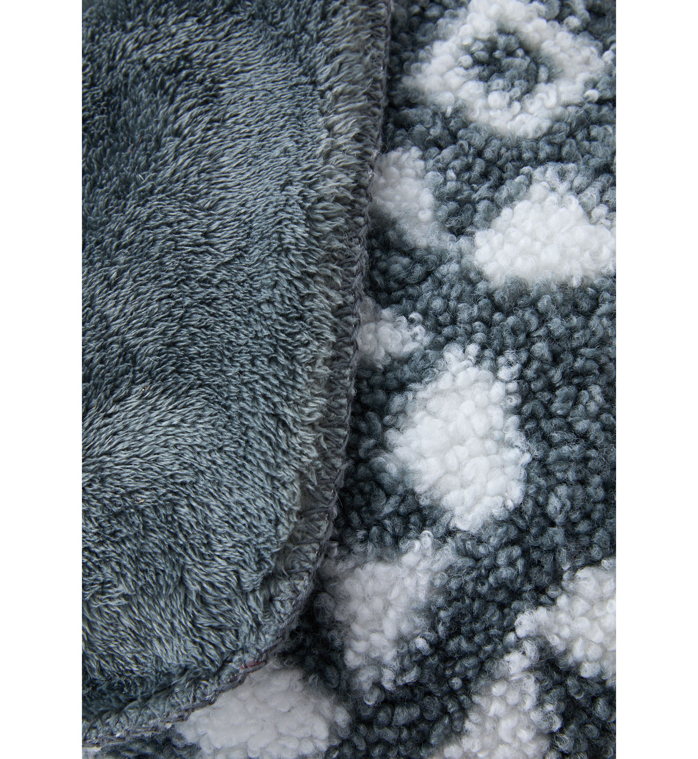 Herringbone Faux Fur Berber Throw Blanket