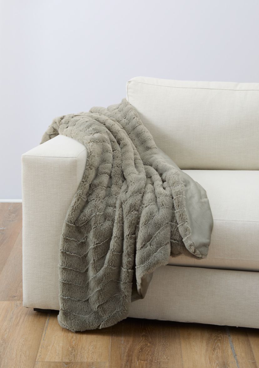 Herringbone Textured Throw Blanket