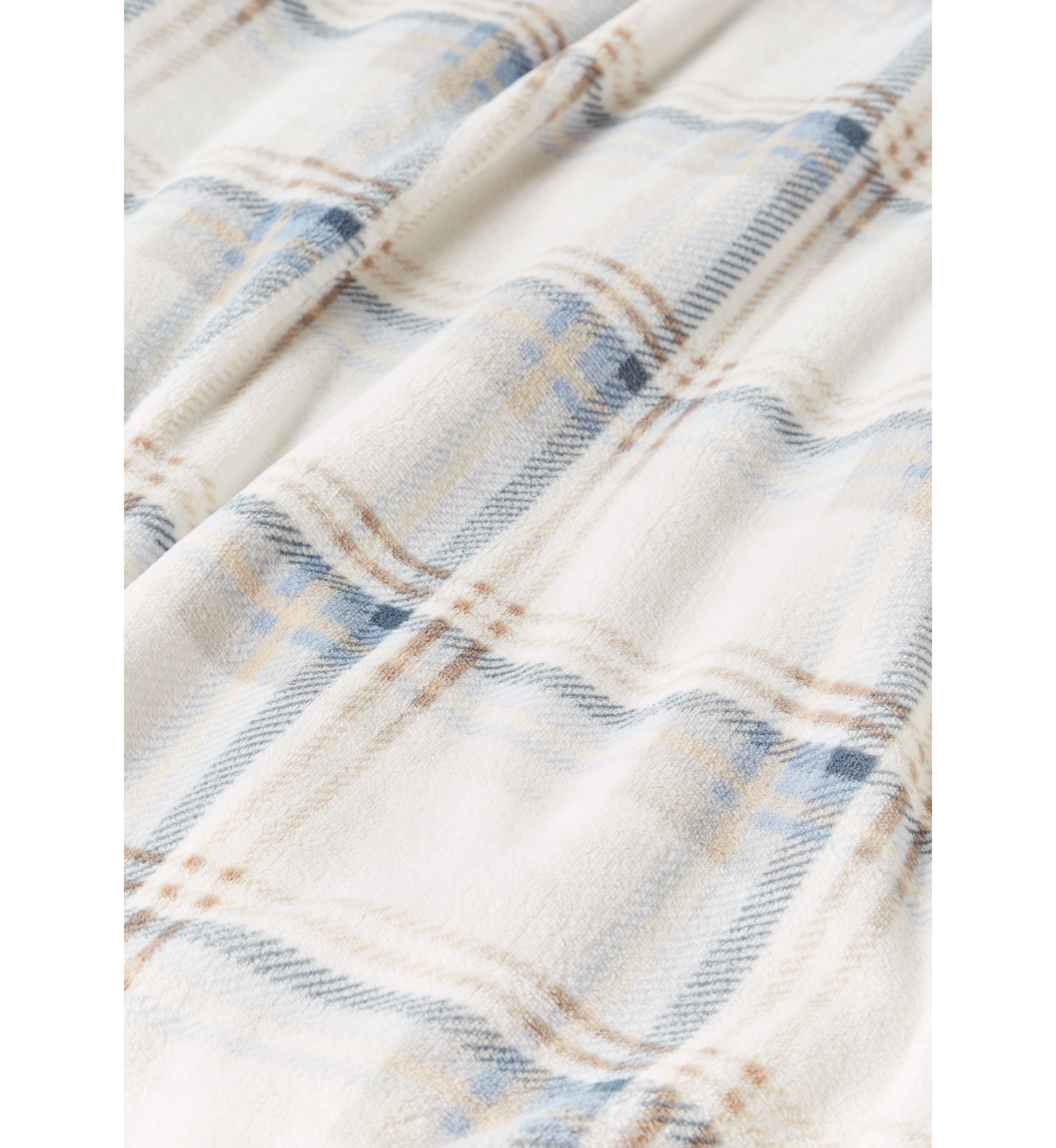 Luxury Velvet Plaid Throw Blanket