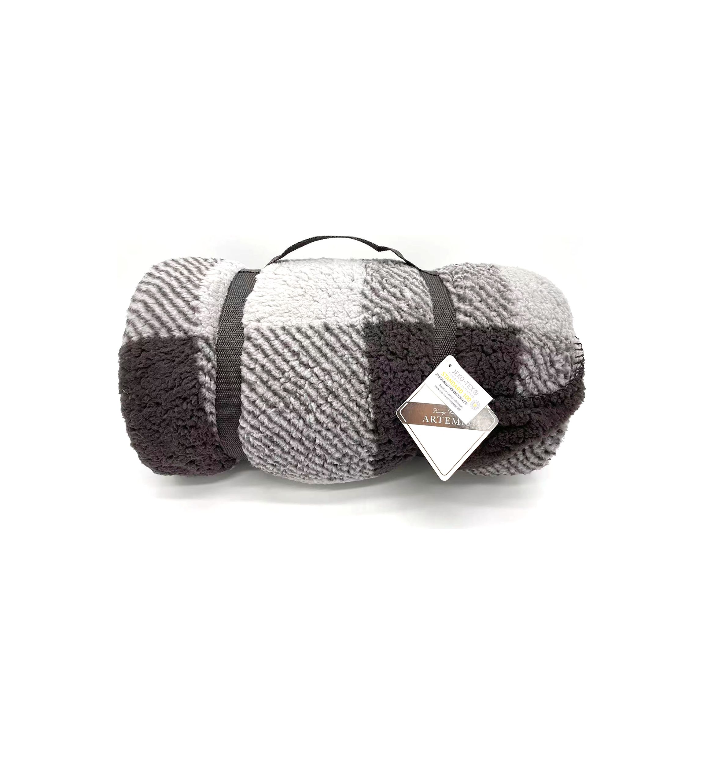 Plaid Reversible Throw Blanket
