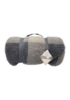 Montauk Plaid Reversible Throw Blanket, 50 x 60