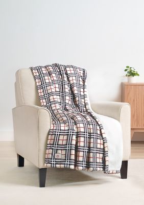 Sharper Image Plaid Heated Throw | belk