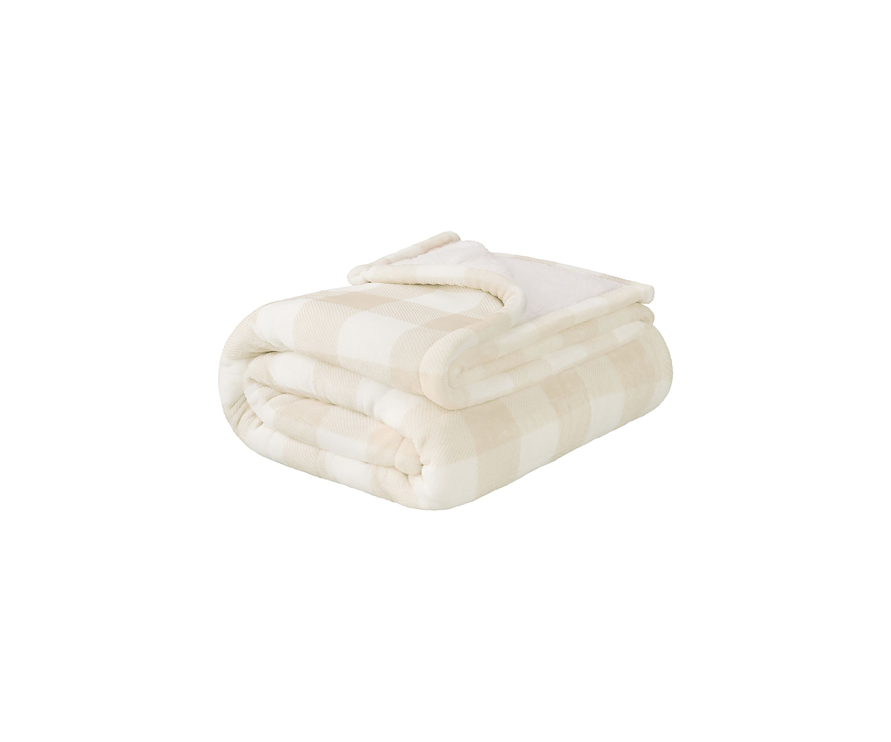 Buff Check Heated Throw