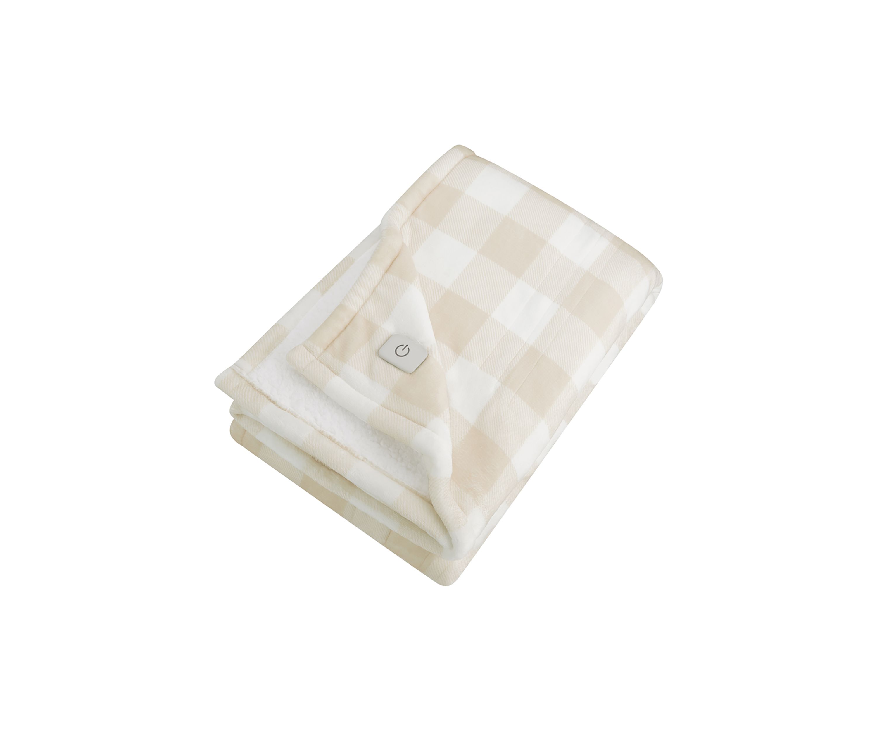 Buff Check Heated Throw
